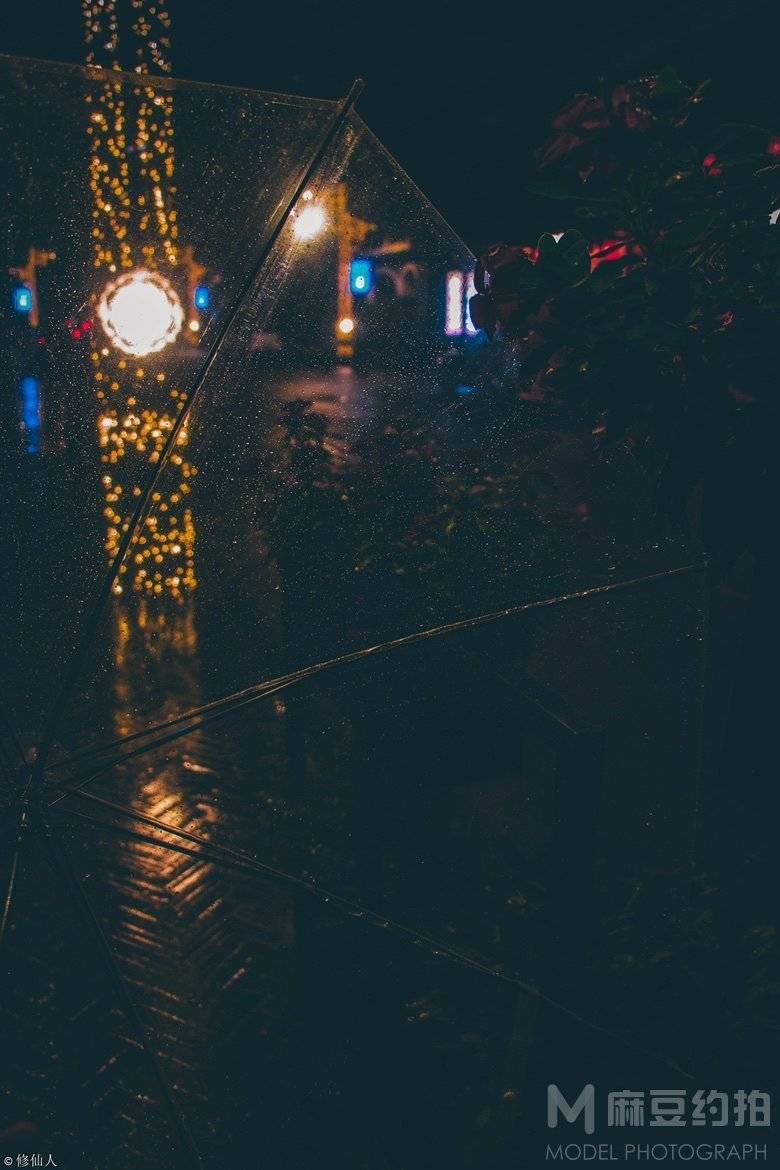夜景模特