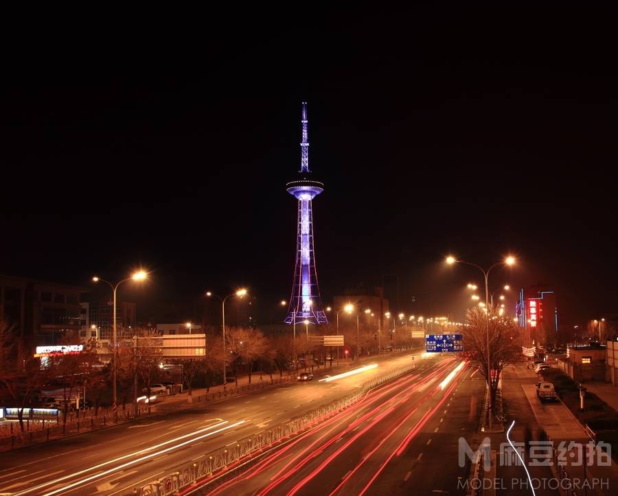 夜景模特