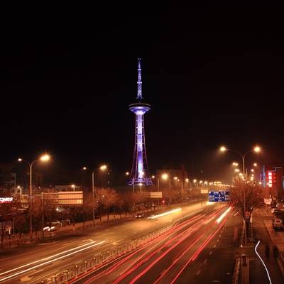 夜景模特