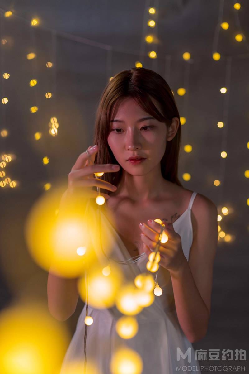 夜景模特