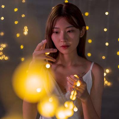 夜景模特