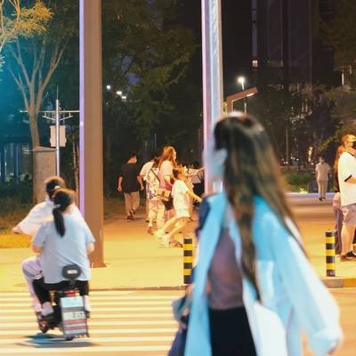 夜景模特
