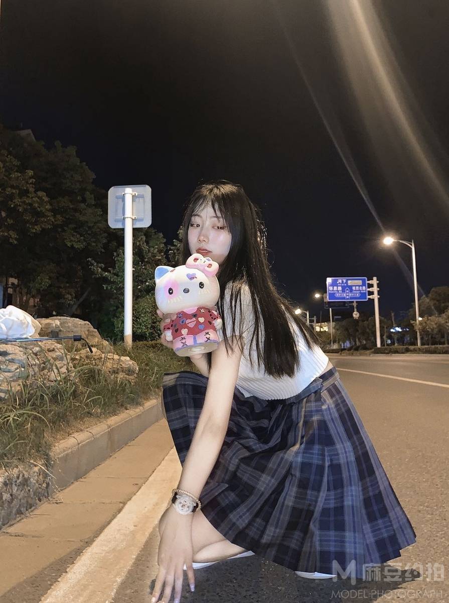 夜景模特