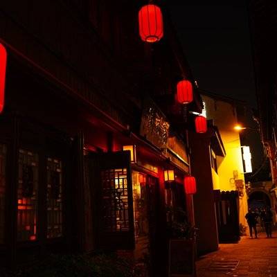 夜景模特