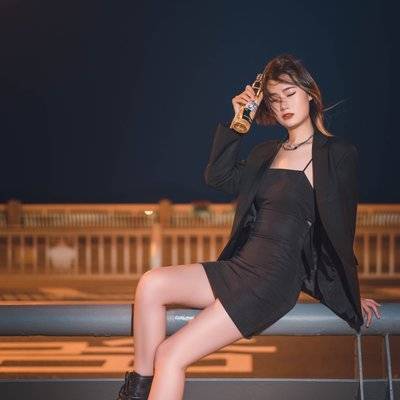 夜景模特