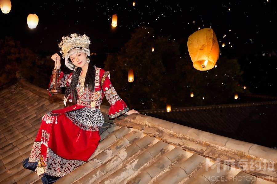 夜景模特