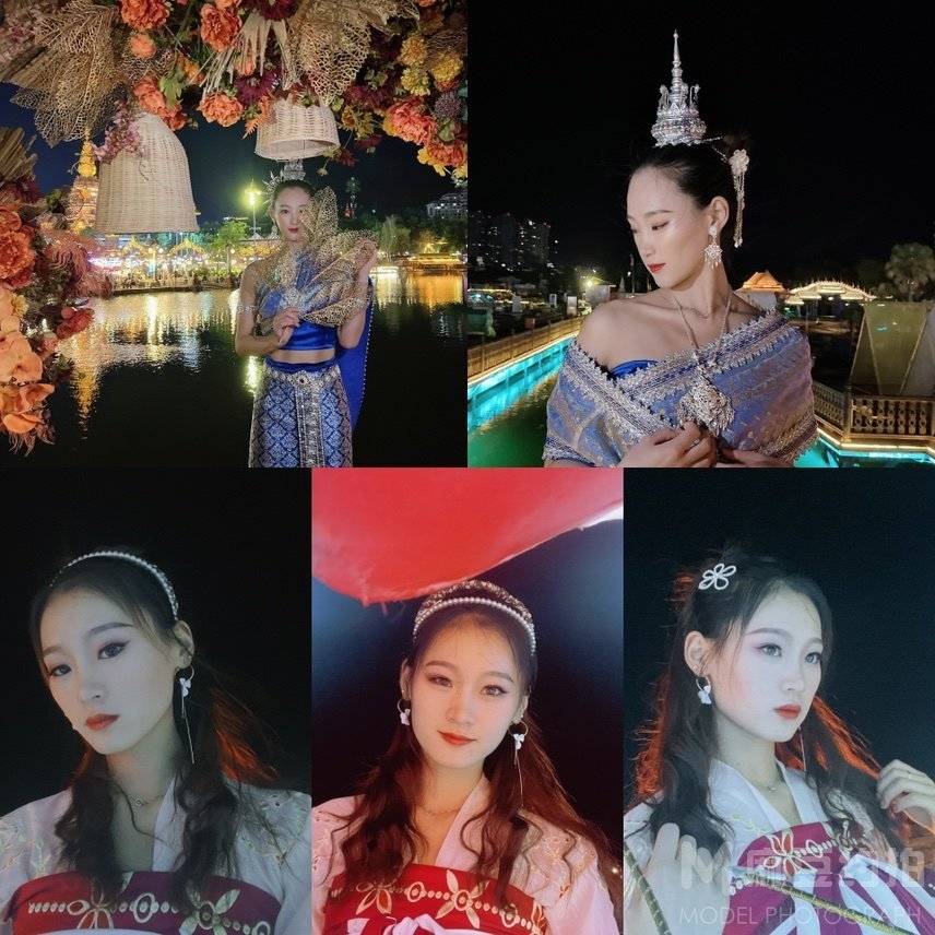 黑白模特