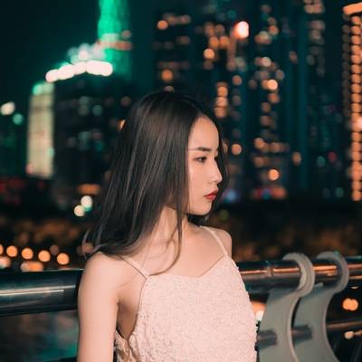 夜景模特