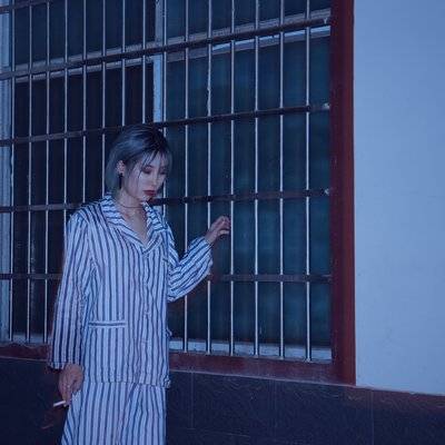 黑白模特