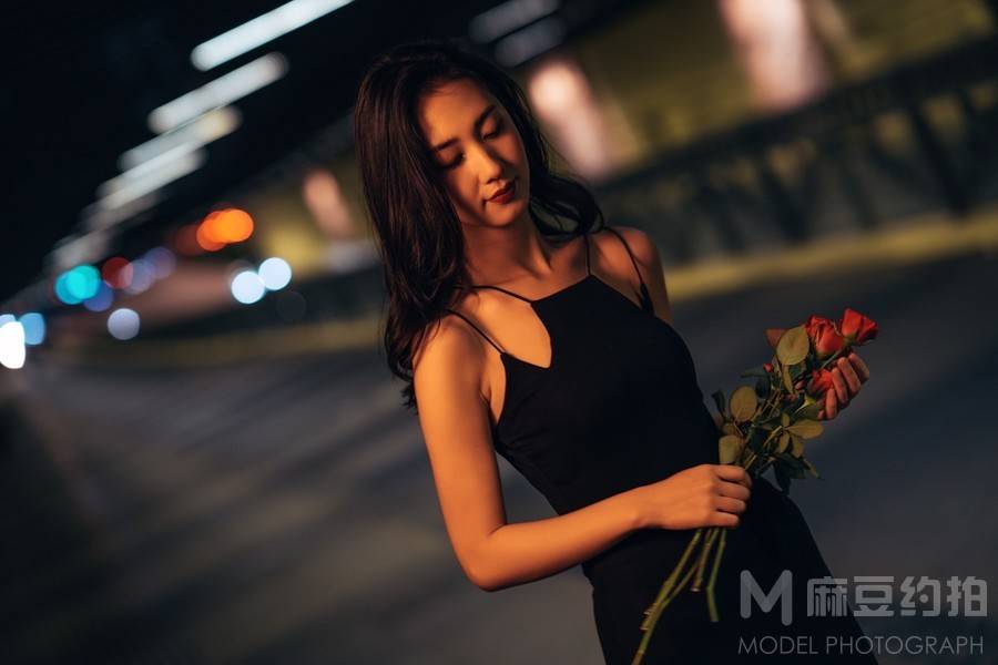 夜景模特