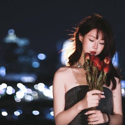 夜景模特