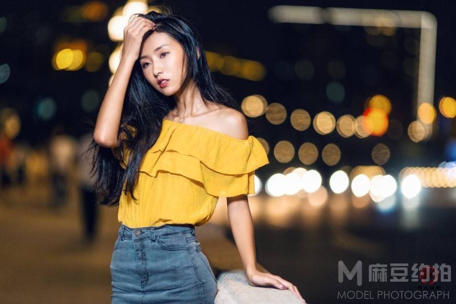 夜景模特