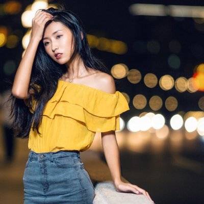 夜景模特