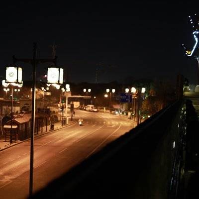 夜景模特