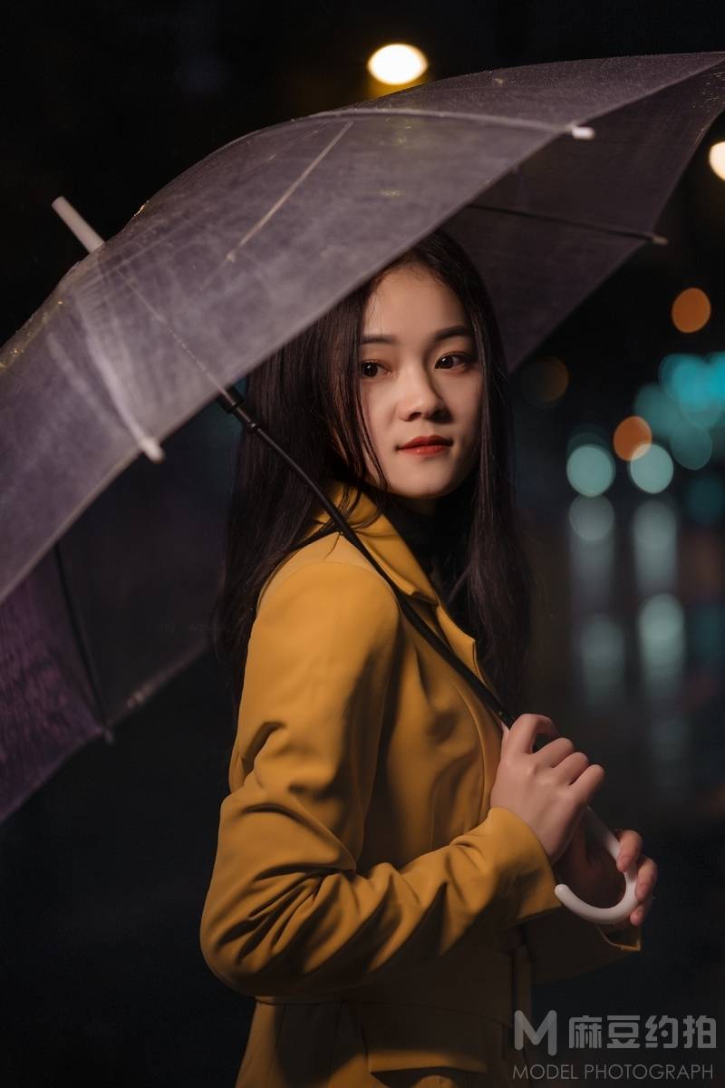 夜景模特