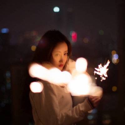 夜景模特