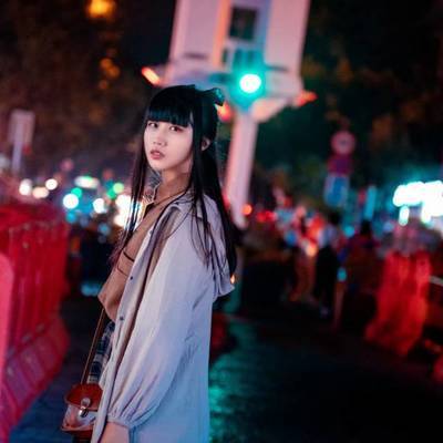 夜景模特