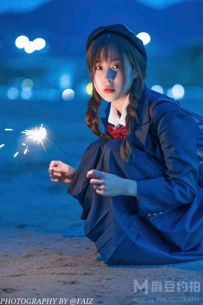 夜景模特