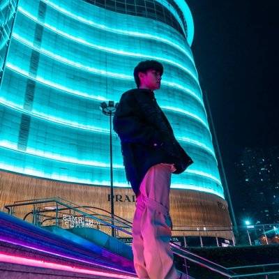 夜景模特