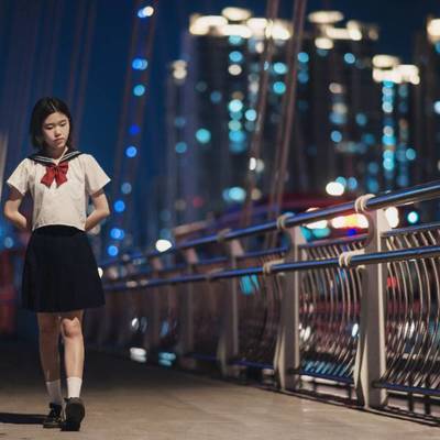 夜景模特