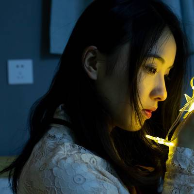 夜景模特