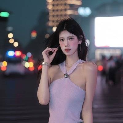 夜景模特