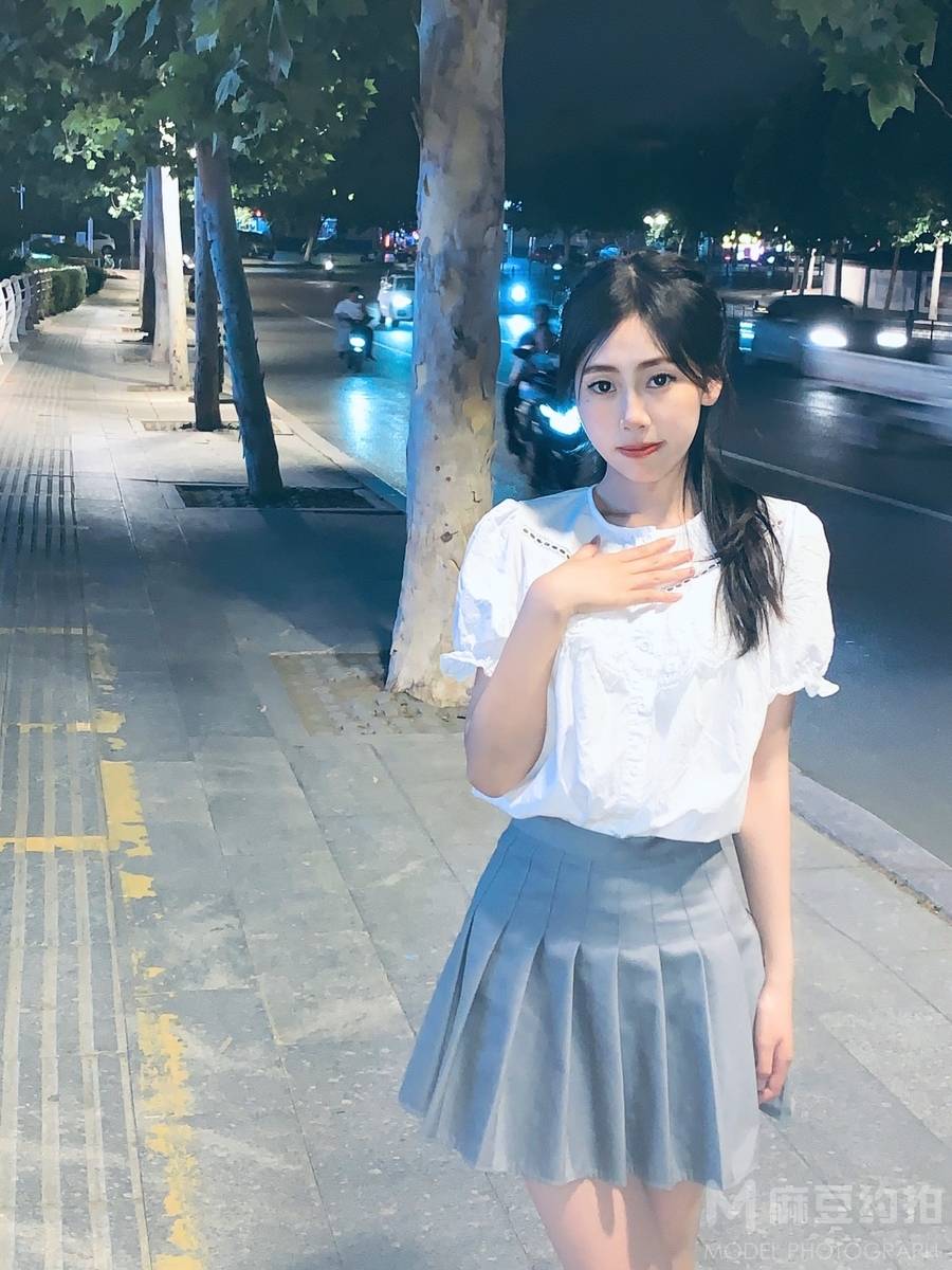 夜景模特