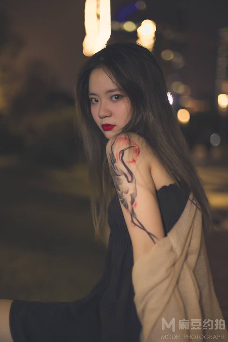 夜景模特