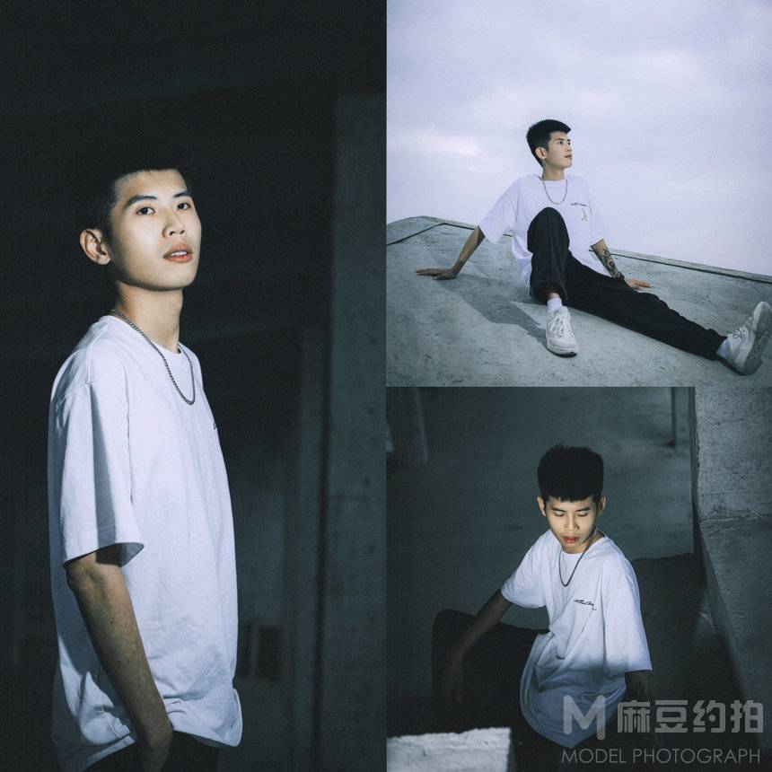 黑白模特