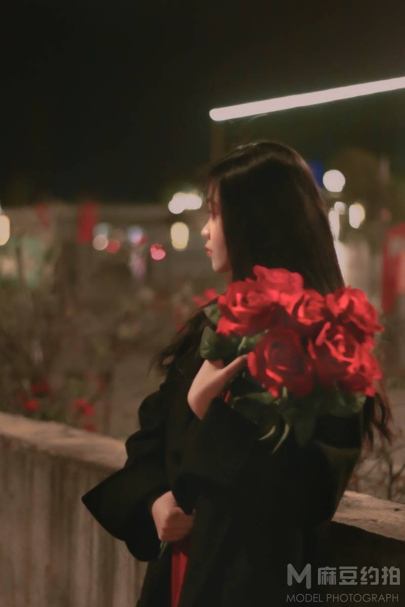 夜景模特