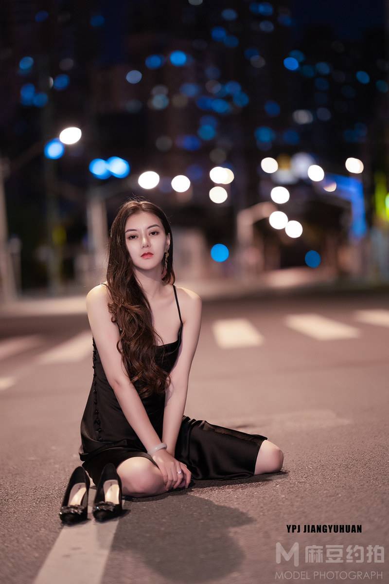 夜景模特