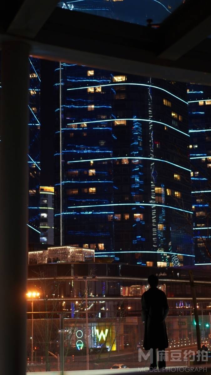 夜景模特