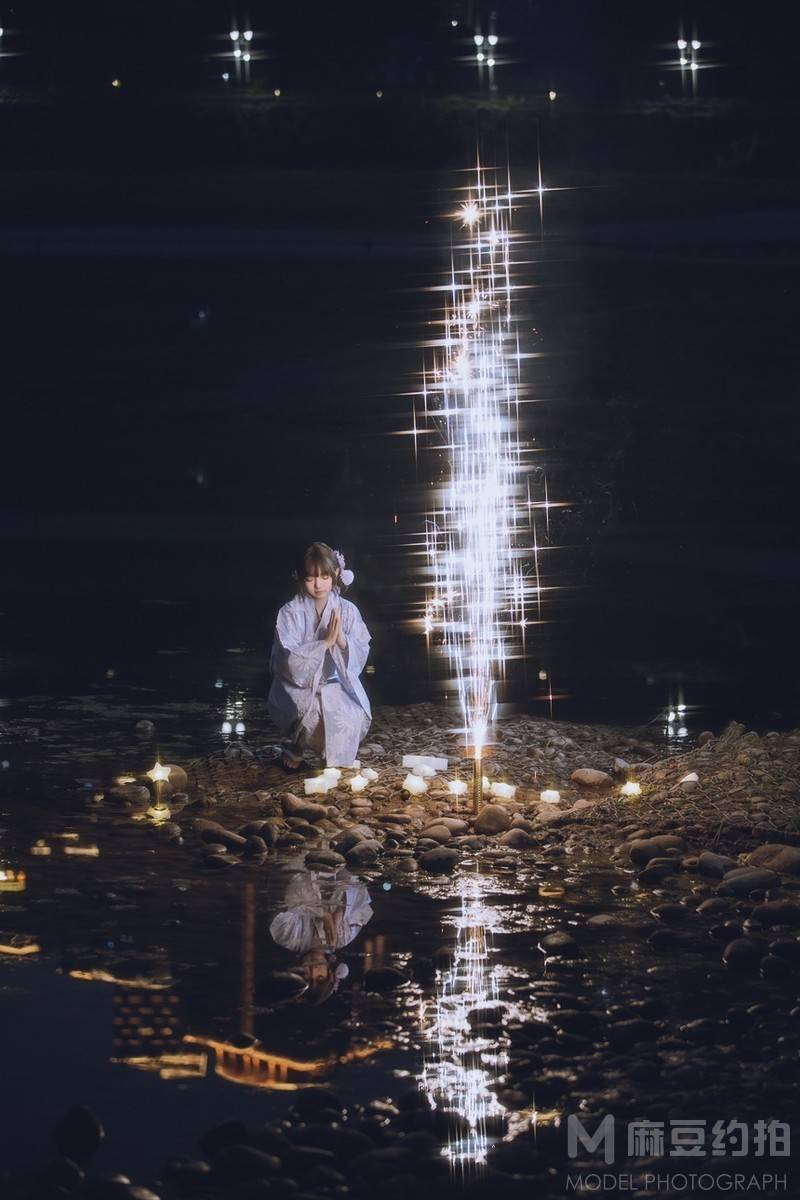 夜景模特