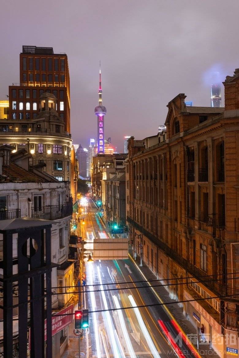 夜景模特