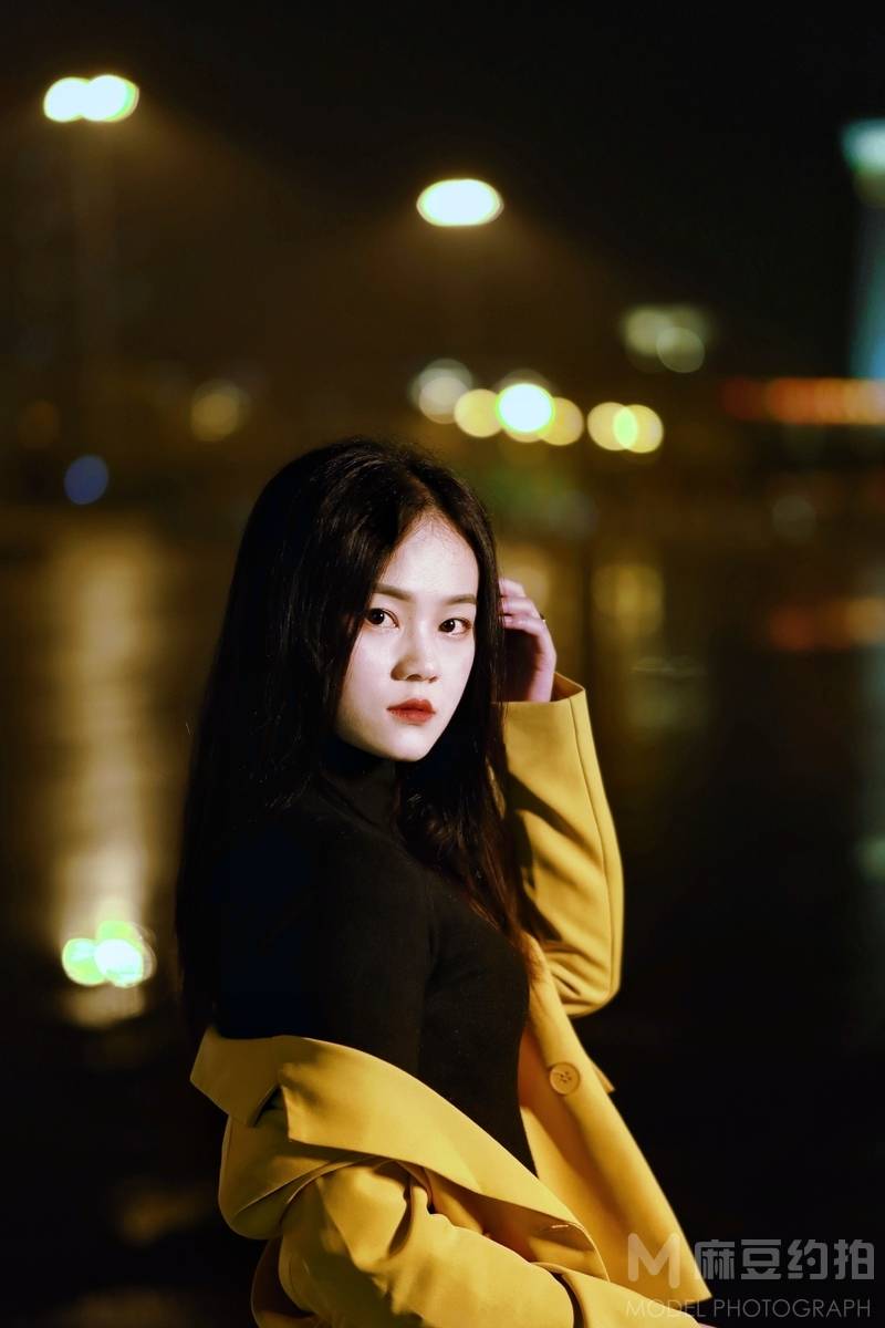 夜景模特
