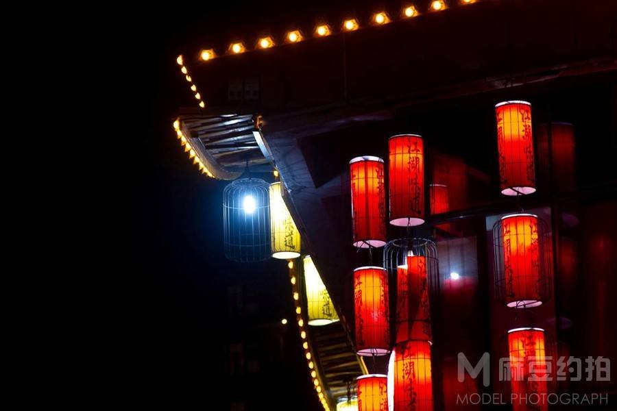 夜景模特