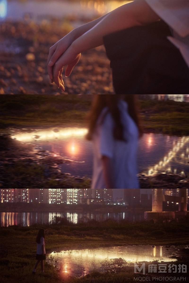 夜景模特