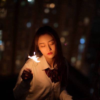 夜景模特