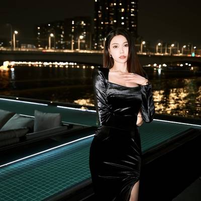 夜景模特