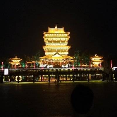 夜景模特
