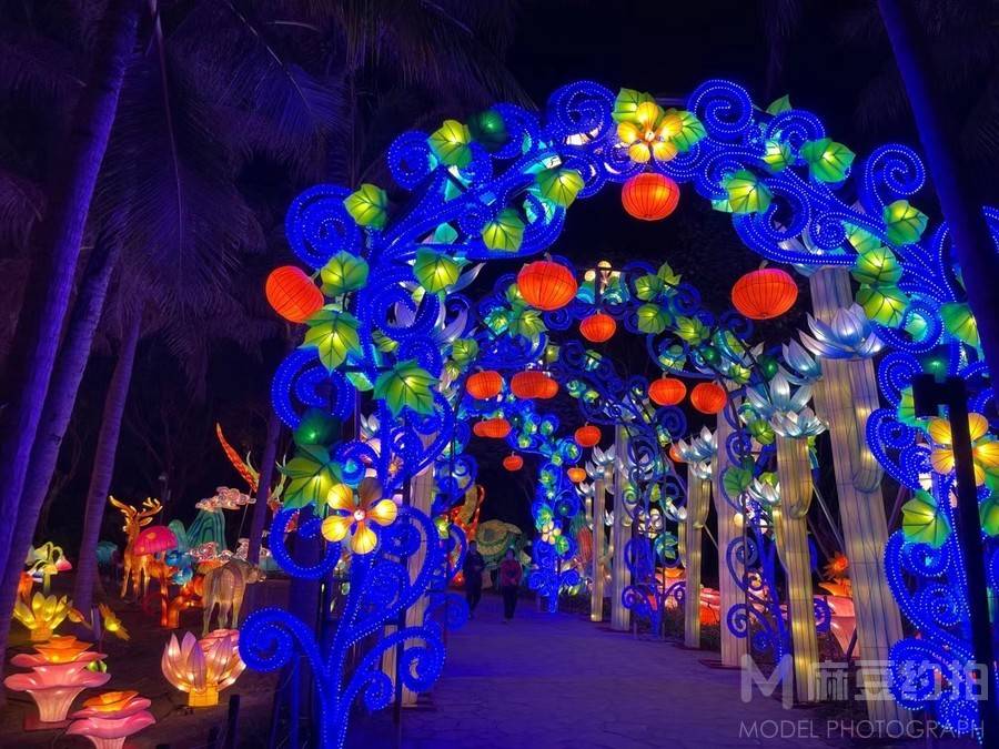 夜景模特