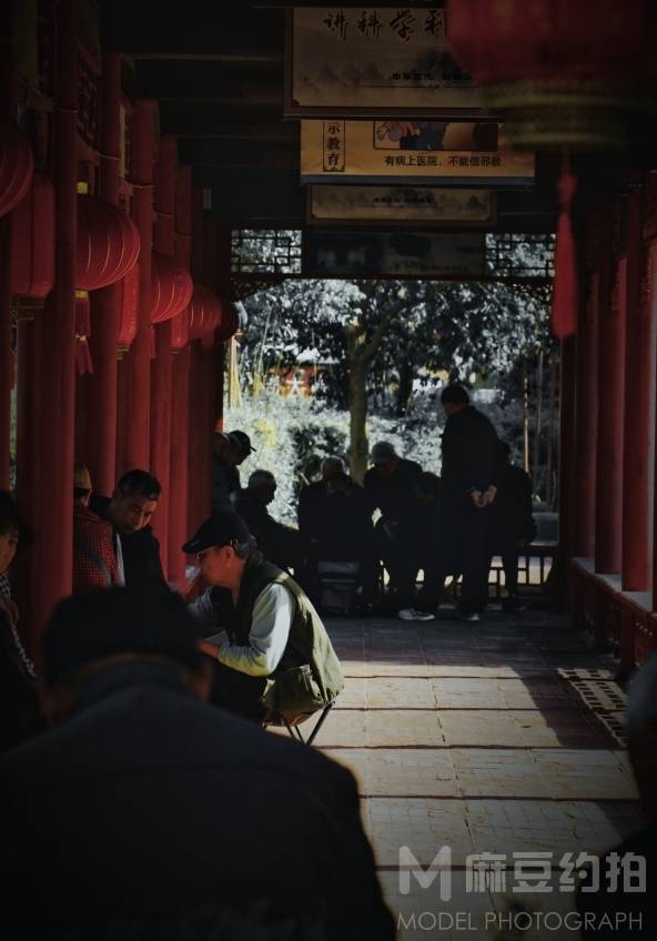 夜景模特