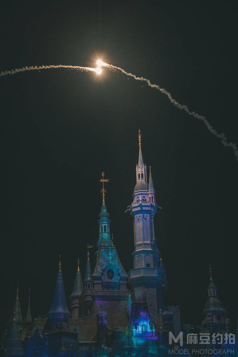 夜景模特