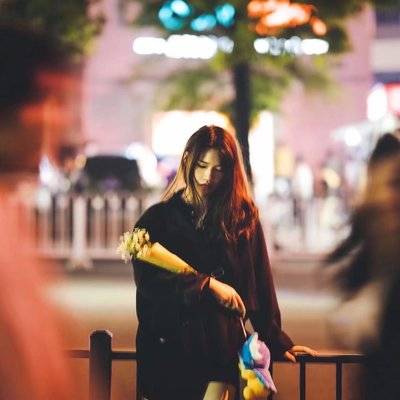 夜景模特