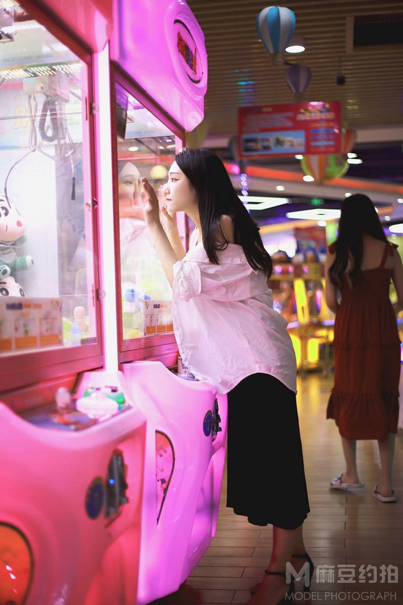 夜景模特