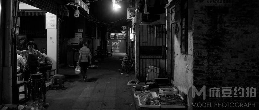 夜景模特