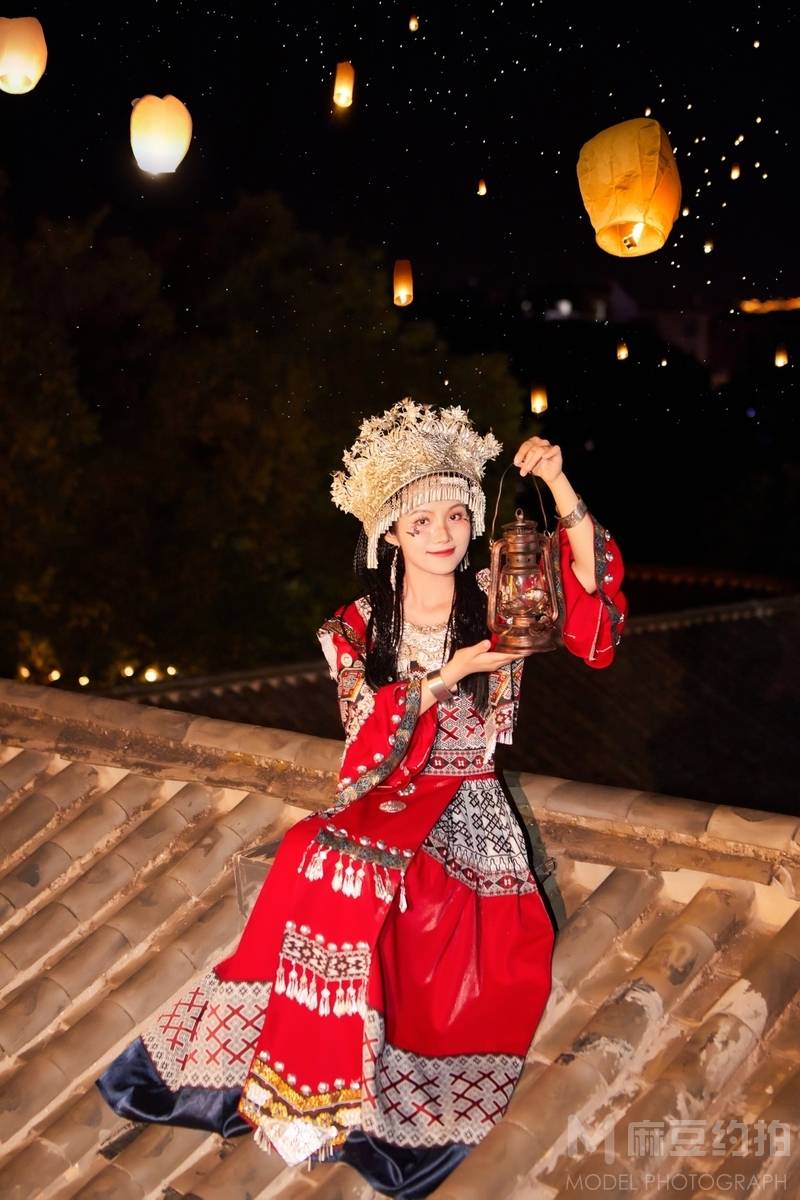 夜景模特