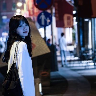 夜景模特