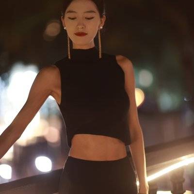 夜景模特