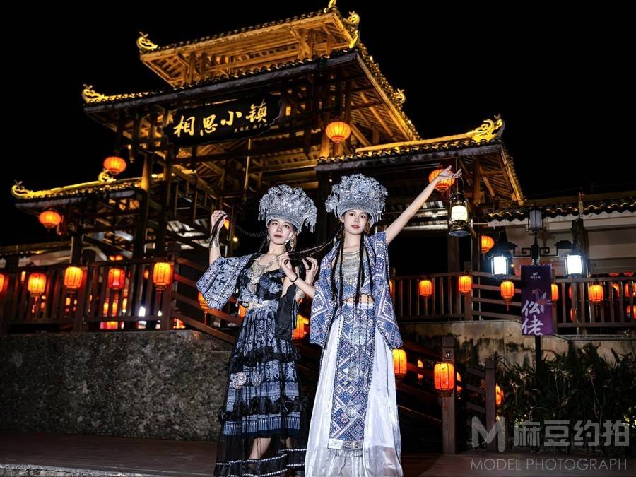 夜景模特